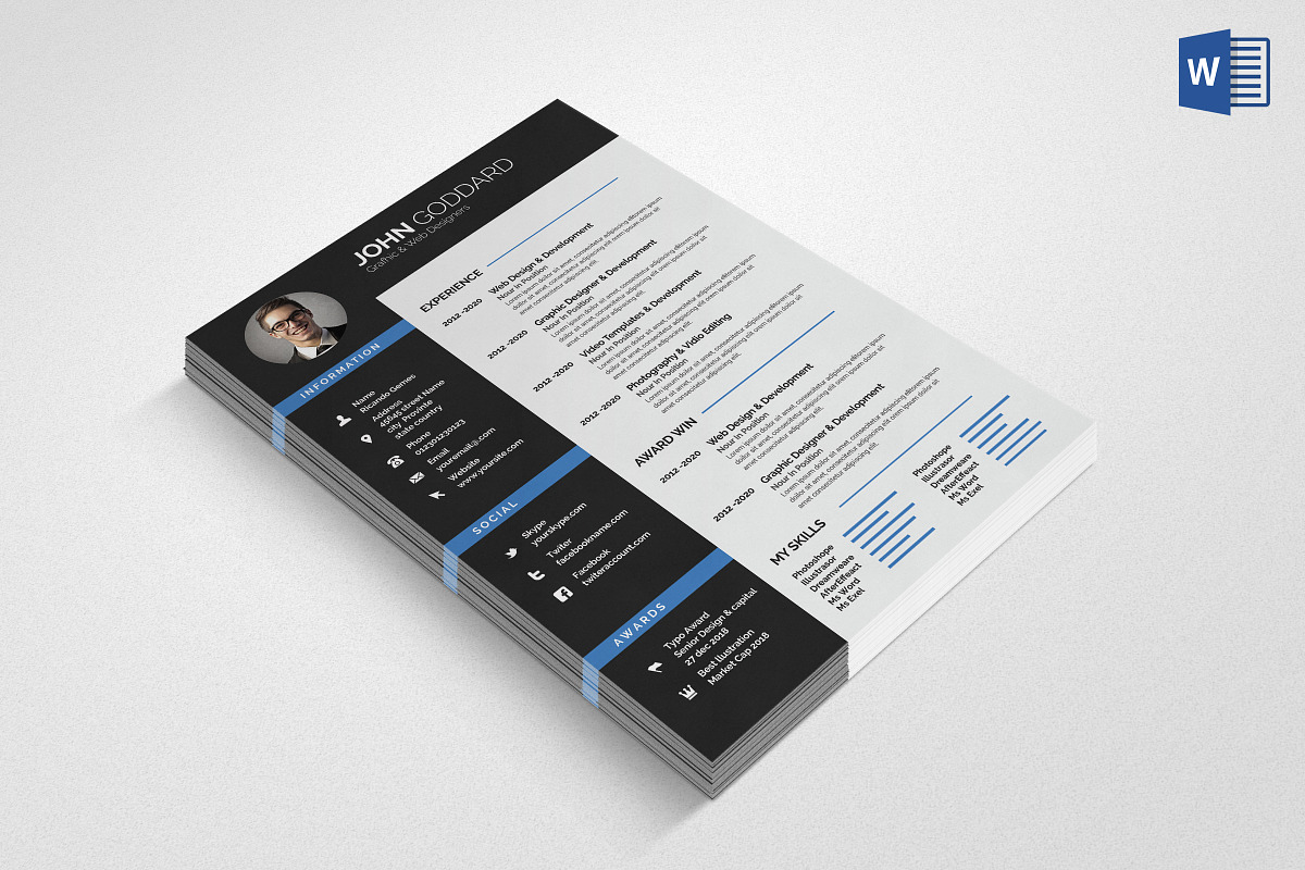 The Resume / CV, a Resume Template by graphicforest (Photo 5 of 7)
