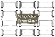 Retro Handcrafted Banner Clipart, an Illustration by balal (Thumbnail 1 of 10)
