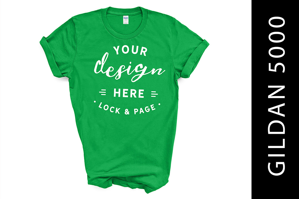 Gildan 5000 Mockup TShirt Bundle, a Shirt Mockup by lock and page (Photo 19 of 22)