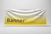 Realistic Banner Mockup, an Advertising Mockup by PixelWink (Thumbnail 1 of 2)