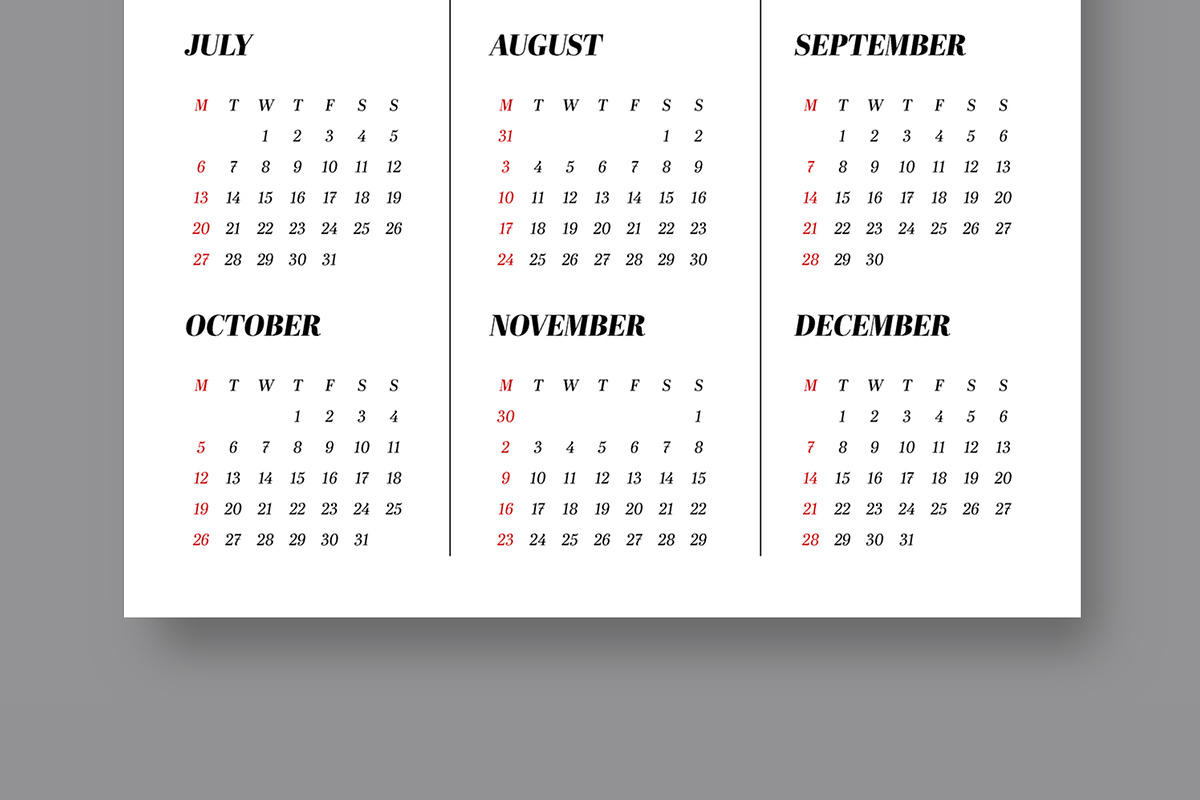 2026 Wall Calendar Template, a Stationery Template by ContestDesign (Photo 3 of 3)