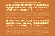 Minya - Retro Font (Outline Version), a Serif Font by Dharmas Foundry (Thumbnail 13 of 15)