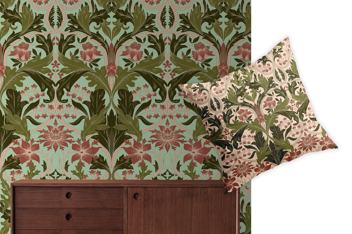Vintage Whitebell Morris, a Pattern Graphic by ASTUDIO (Photo 6 of 6)