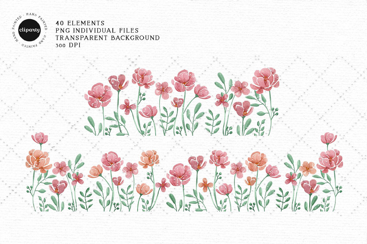 Baby Farm Animals Watercolor Clipart, an Illustration by Gau Silva Studio (Photo 5 of 6)