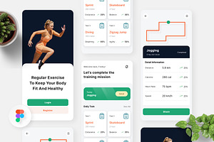 Sporty - Task Sports App, an UI Kit Template by Panen Creative
