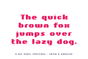 8 Bit - Multilingual Pixel Typeface, a Sans Serif Font by alpercakici (Thumbnail 9 of 12)