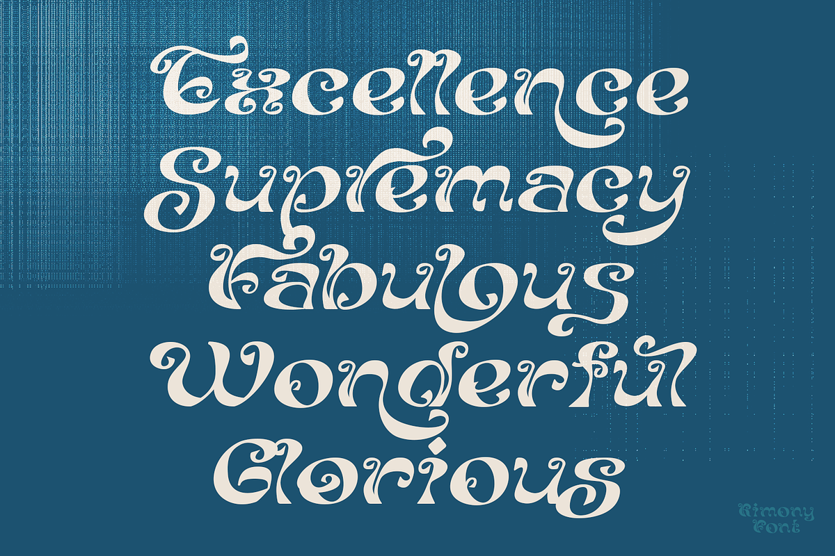 Kimony Display Font, a Font by madeDeduk (Photo 8 of 10)