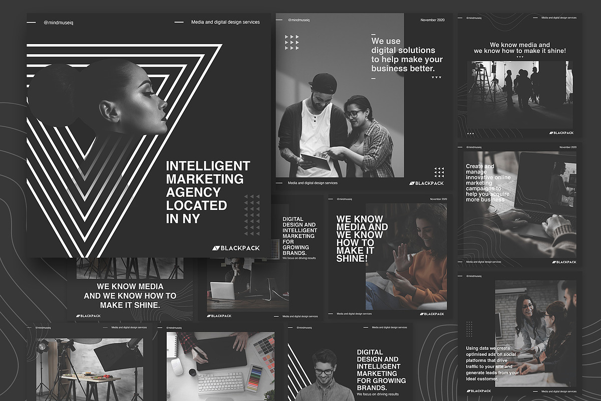 Social media pack for creatives, a Social Media Template by MindMuse (Photo 2 of 10)