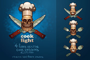 Cook fight, an Illustration by IvanNikulin (Thumbnail 1 of 3)