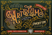 Arterium, a Serif Font by Burntilldead (Thumbnail 1 of 12)