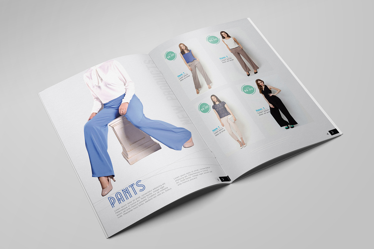 A4 Fashion Catalog, a Brochure Template by Vectogravic Design (Photo 4 of 10)