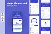 Money Management Mobile App UI Kit, an UI Kit Template by uicube (Thumbnail 1 of 3)