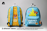 Backpack Mockup Set, a Wearable Device Mockup by ArtDom (Thumbnail 3 of 5)