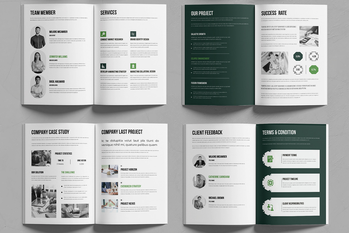 Modern Company Brochure Design