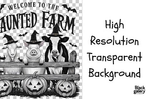 Halloween Farm PNG Sublimation