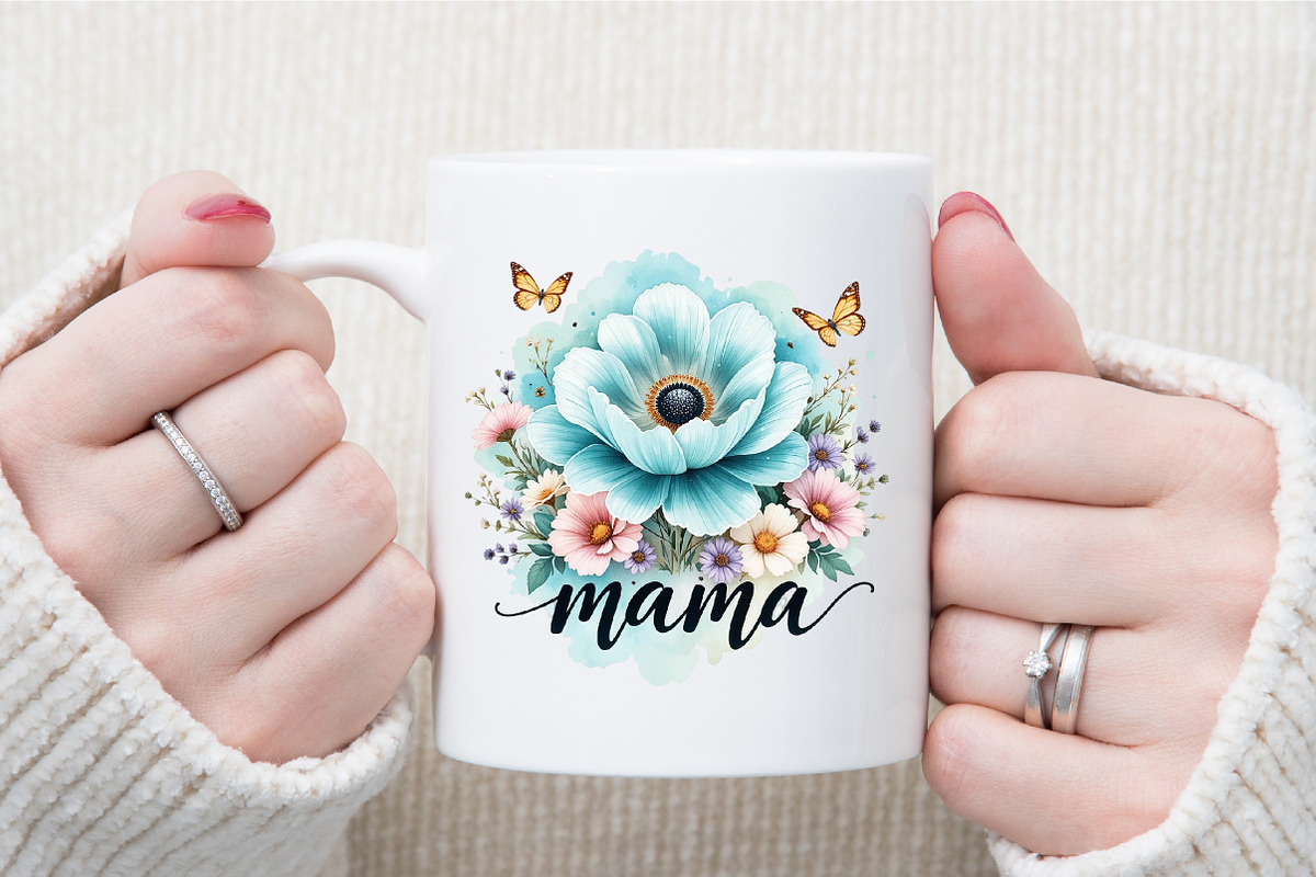 Boho Floral Mama Mother's Day Png, an Illustration by Sublimation Artist (Photo 7 of 9)