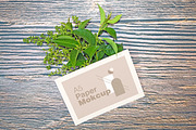 A5 Paper Mockups With Green Leaves, a Print Template by shahsoft (Thumbnail 2 of 3)