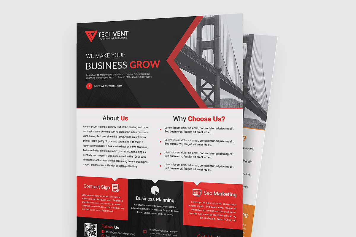 Real Estate Corporate Flyer Template, a Flyer Template by Shahjhan (Photo 2 of 3)