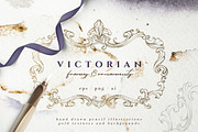 Victorian Frames & Ornaments, an Illustration by Aquarellina (Thumbnail 1 of 27)