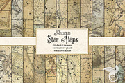 Antique Star Maps Backgrounds, a Texture Graphic by Digital Curio (Thumbnail 1 of 5)