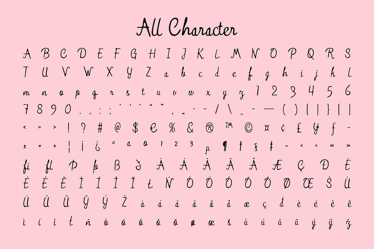 CS Blushing Drawn, a Script Font by Craft Supply Co. (Photo 8 of 8)