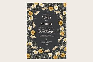 Wedding Flowers Chamomile Card Frame