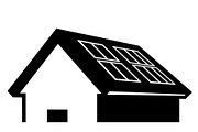 Solar Powered Home Silhouette Set, a Graphic by Designer_Momina (Thumbnail 13 of 14)