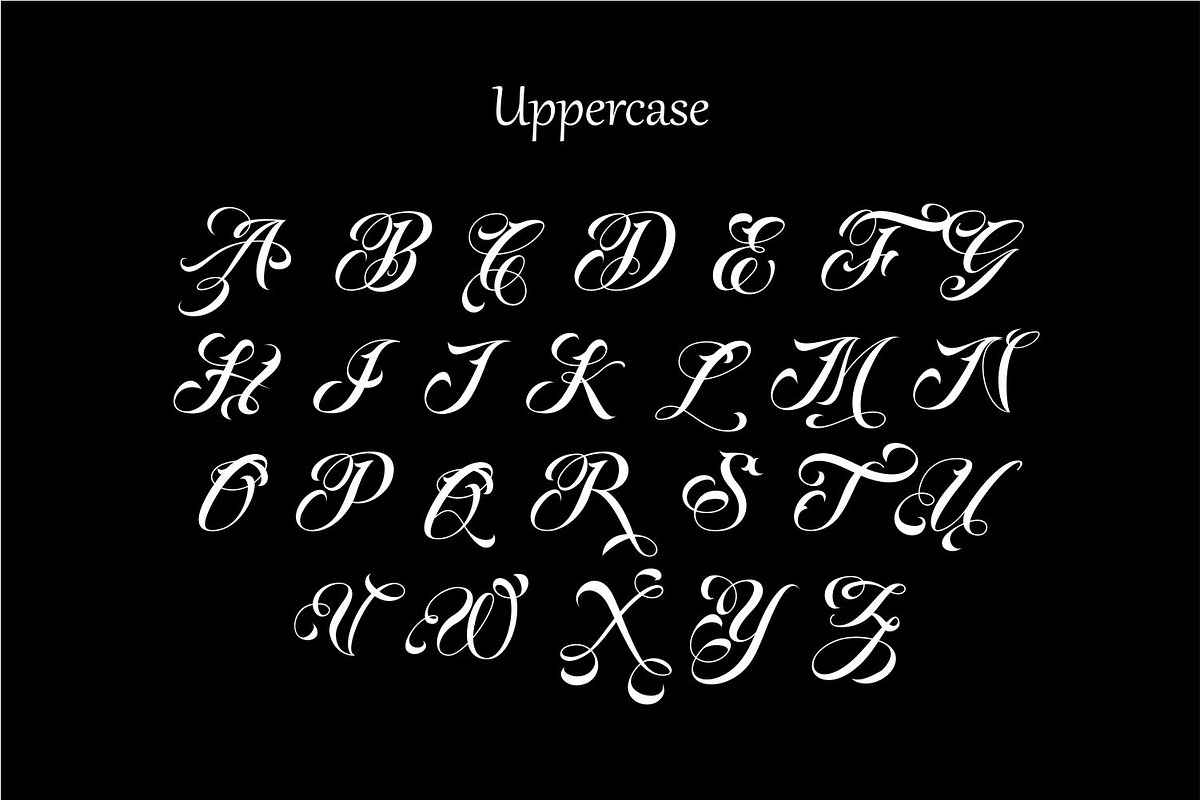 Amigos Chicano Script Tattoo Font, a Script Font by WhymoreArt (Photo 10 of 13)