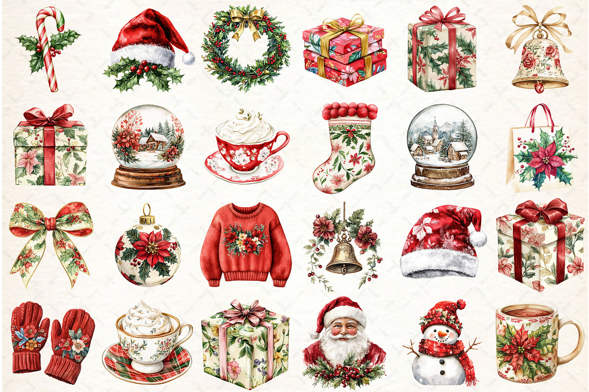 Chinoiserie Red & Green Christmas Cl, an Illustration by Libby Wishes (Photo 2 of 7)