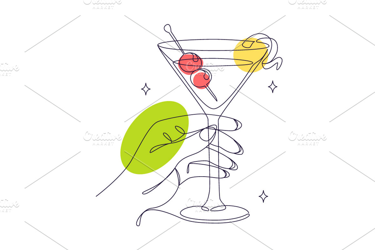 6 Cocktail Vector Illustration, a Food Illustration by denayunebgt (Photo 3 of 3)