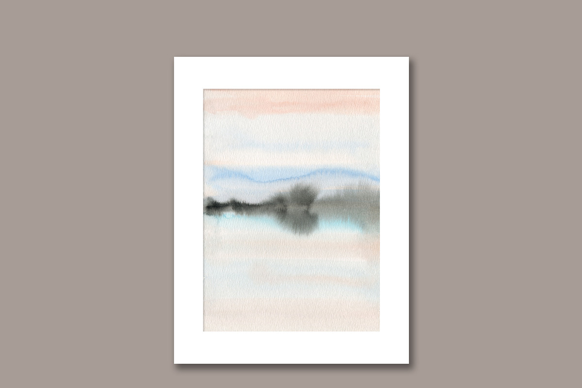 Minimalist Watercolor Landscapes, a Background Graphic by Marmoris.Arts (Photo 11 of 23)