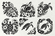Sea Turtle Tropical SVG Graphics, a Decorative Illustration by DENIDigitalArtSudio (Thumbnail 3 of 7)