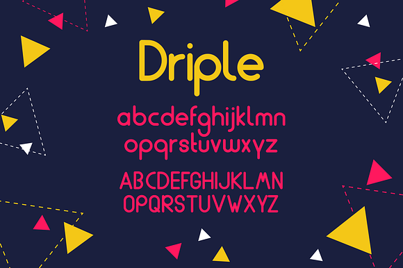 Driple - a clean modern font. preview 4