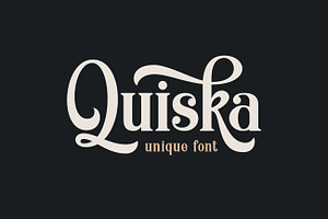 Quiska Unique Font