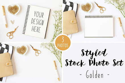 Styled Stock Photo Set - Golden
