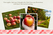 Apple Orchard Watercolor Clipart, a Food Illustration by ElenaValeto (Thumbnail 2 of 13)