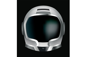 Astronaut helmet, realistic, an Illustration by Things for designers