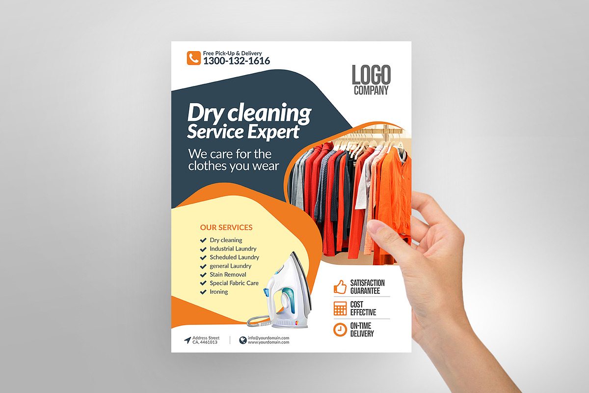 Dry Cleaning Service Expert Flyer, a Flyer Template by antyalias store (Photo 3 of 4)