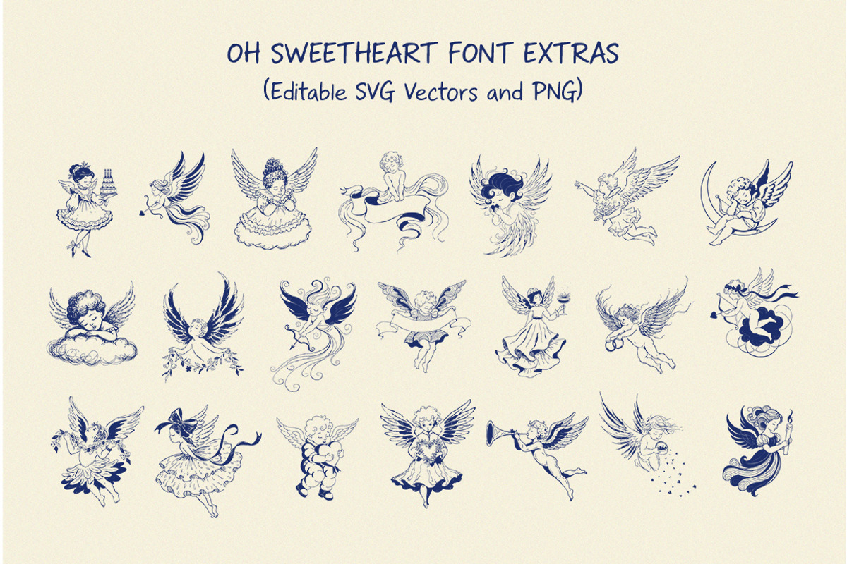 Oh Sweetheart Handwritten Font Duo, a Handwritten Font by SNIPESCIENTIST (Photo 19 of 27)