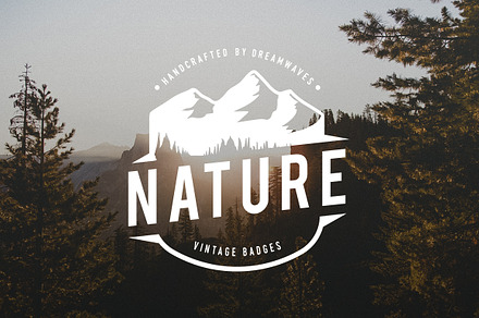 Vintage Nature Logo Badges