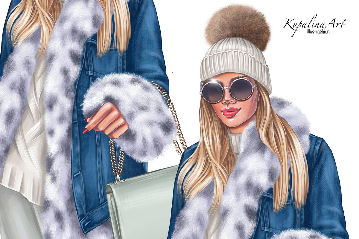 Winter Fashion girl clipart, a Person Illustration by KupalinaArt (Photo 5 of 6)