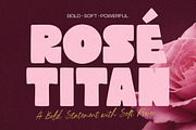Rose Titan Bold Display Font, a Script Font by Littlehand (Thumbnail 1 of 10)
