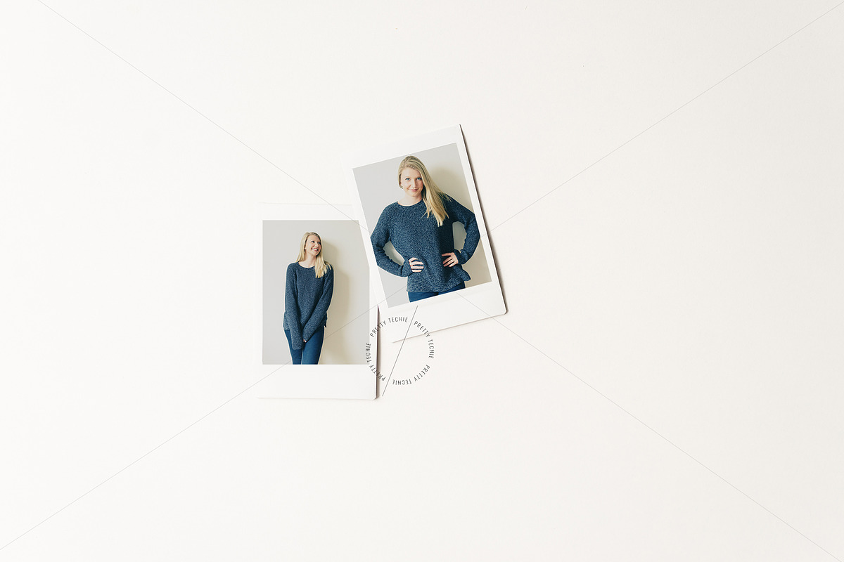Vintage Photo Pile Mockup | PSD, PNG, a Product Mockup by Pretty Techie (Photo 2 of 2)