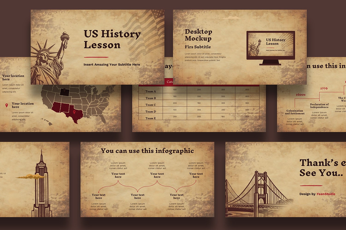 USA History Lesson Presentation preview 3