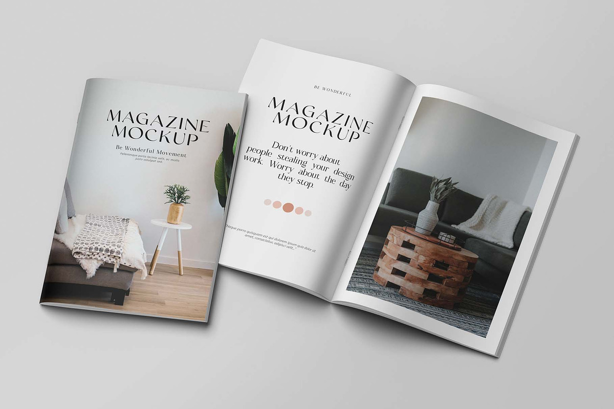 Magazine - A4 Brochure Mockups, a Books & Magazine Mockup by graphiccrew (Photo 8 of 15)
