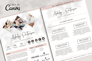 Influencer Media Kit Template