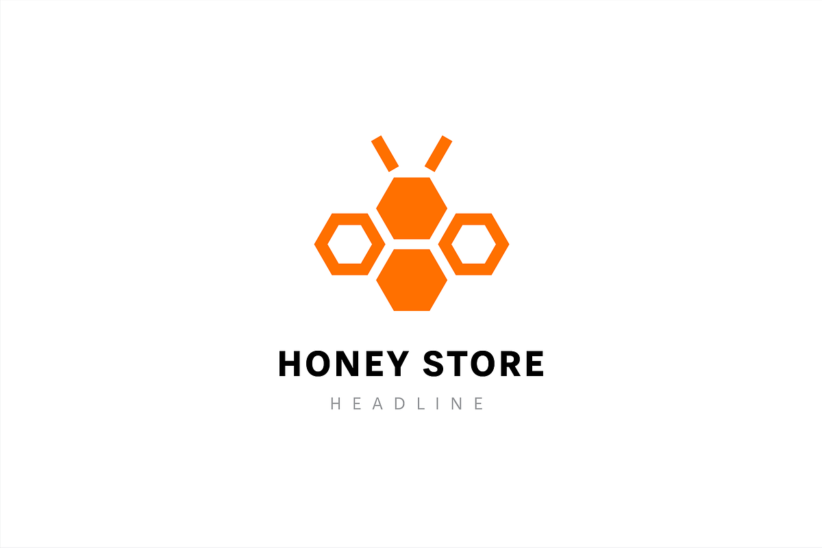 Honey store logo template., a Branding & Logo Template by Anton Akhmatov (Photo 3 of 3)