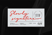 Slowly Signature, a Script Font by Drizy (Thumbnail 3 of 8)
