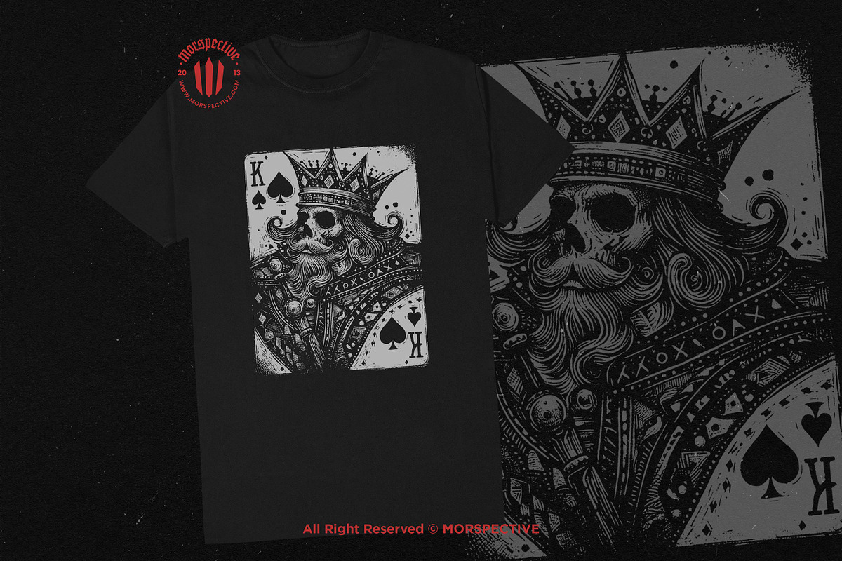 10 Bundle Dark Art Spade Cards King, an Illustration by Morspective (Photo 2 of 7)