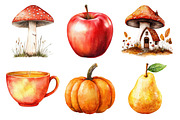 Minimalist Watercolor Autumn, an Illustration by Daily.Designs (Thumbnail 2 of 4)